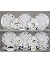 40 Piece Country Garden Dinnerware Set