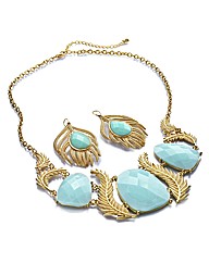 Ornate Necklace and Earring Set
