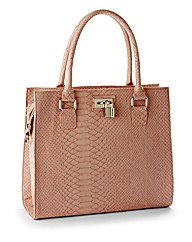 Croc Effect Structured Bag