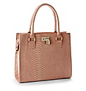 Croc Effect Structured Bag