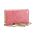 Croc Print Clutch Bag
