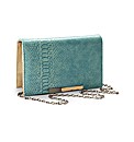 Croc Print Clutch Bag
