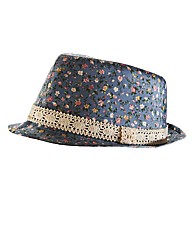 Print Trilby Hat