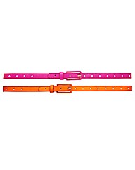Pack Of Two Belts