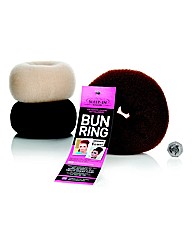 Sleep In Rollers Big Hair Bun Brunette