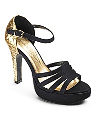 Claire Sweeney Glitter Sandal EEE Fit