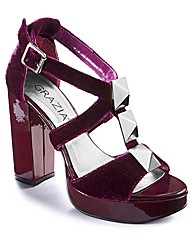 Grazia Velvet Chunky Platform E Fit