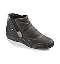 Relife Warm Lined Zip Ankle Boots EEE