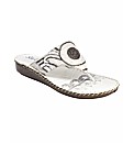 Sole Diva Beaded Toe-Post Sandals E Fit