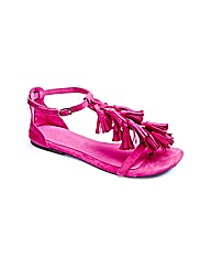 Joe Browns Fringe Sandals EEE Fit