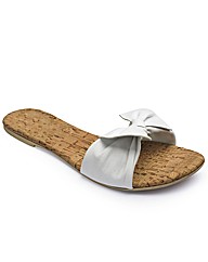 Simply Be Bow Trim Sandal- EEE Fit
