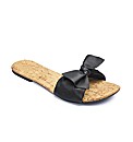 Simply Be Bow Trim Sandal- E Fit