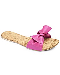 Simply Be Bow Trim Sandal- E Fit