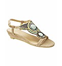 Joe Browns Beaded Wedge Sandals E Fit