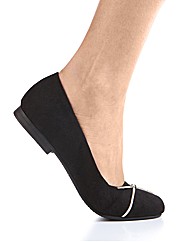 Heavenly Soles Comfort Bow Pumps E Fit