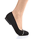 Heavenly Soles Comfort Bow Pumps E Fit