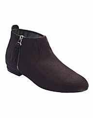 Simply Be Zip Ankle Boots E Fit