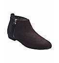 Simply Be Zip Ankle Boots E Fit