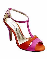 Simply Be Colour Block Sandals E Fit