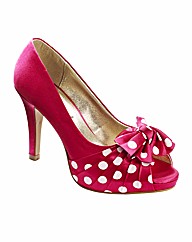 Simply Be Peep Toe Platform Shoes EEE