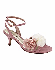 Simply Be Flower Strappy Shoes E Fit