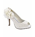 Simply Be Lace Peep Toe Shoes EEE Fit