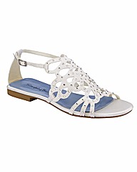 Simply Be Flat Sandals E Fit