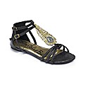 Simply Be Diamante Trim Sandals E Fit