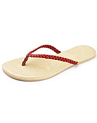 Simply Be Plaited Toepost- E Fit