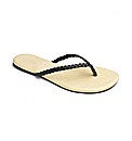 Simply Be Plaited Toepost- EEE Fit
