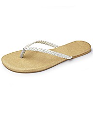 Simply Be Plaited Toepost- E Fit