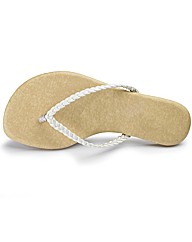 Simply Be Plaited Toepost- EEE Fit
