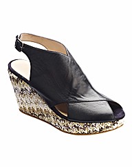 Emotion Slingback Wedge Shoes E Fit