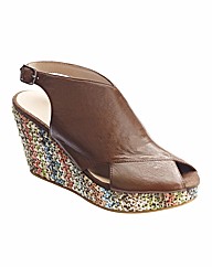Emotion Slingback Wedge Shoes E Fit