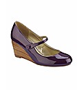 Marble Ink Mary Jane Wedge Shoes E Fit