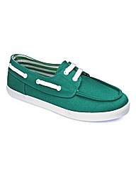 Simply Be Canvas Boat Shoe- E Fit