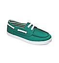 Simply Be Canvas Boat Shoe- E Fit