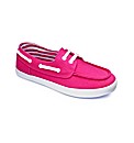 Simply Be Canvas Boat Shoe- E Fit