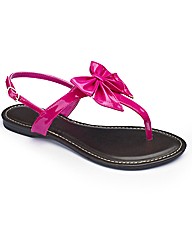 Simply Be Bow Toepost- EEE Fit