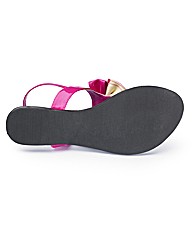SIMPLY BE BOW TOEPOST- E Fit