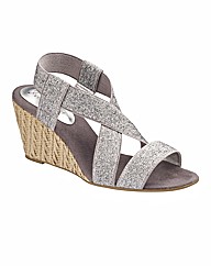 Heavenly Soles Wedge Sandals E Fit