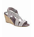 Heavenly Soles Wedge Sandals E Fit