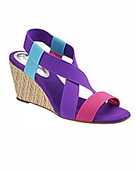 Heavenly Soles Wedge Sandals E Fit