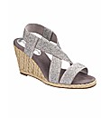 Heavenly Soles Wedge Sandals EEE Fit