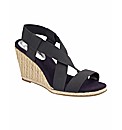 Heavenly Soles Wedge Sandals EEE Fit