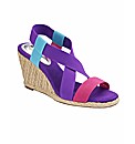 Heavenly Soles Wedge Sandals EEE Fit