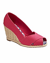 Simply Be Cross Over Wedge Shoes EEE Fit