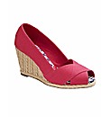 Simply Be Cross Over Wedge Shoes EEE Fit