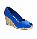 Simply Be Cross Over Wedge Shoes EEE Fit