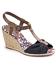 Simply Be T-Bar Wedge Sandals EEE Fit